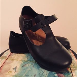 Birkenstock Paris Black Sandals/Clogs/Flats